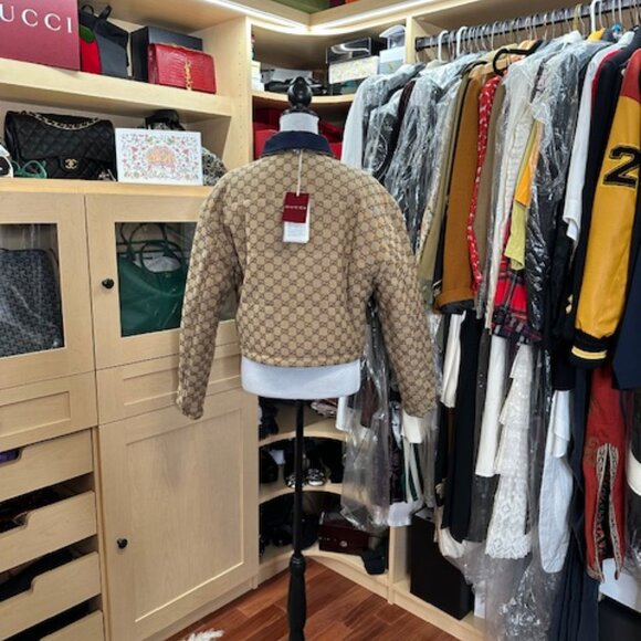 Gucci Brand New Reversible Size 40 Bomber Jacket - Picture 10 of 12